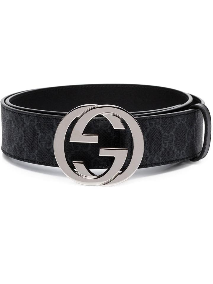 Gucci Gg Supreme Belt - Black