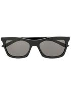 Balenciaga Eyewear Square Logo Sunglasses - Black