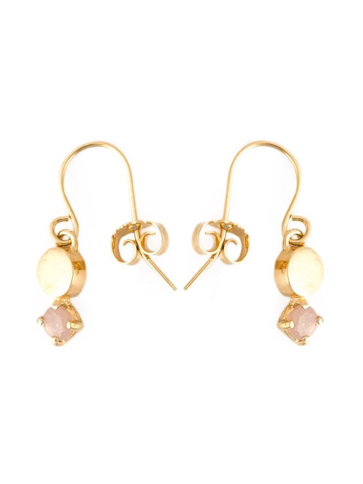 Wouters & Hendrix Playfully Precious Moonstone Earrings, Women's, Metallic, Sterling Silver/moon Stone