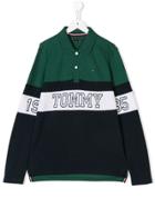 Tommy Hilfiger Junior Teen Logo Polo Shirt - Green