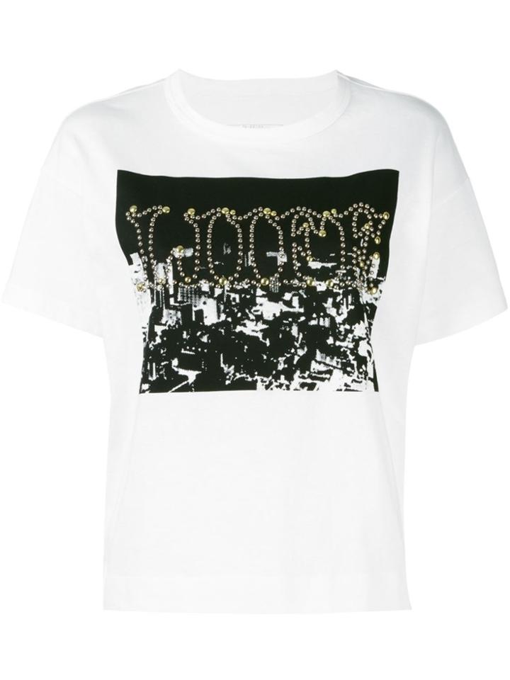 Sacai Printed T-shirt - White