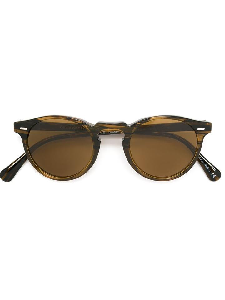 Oliver Peoples Gregory Sunglasses, Adult Unisex, Brown, Acetate