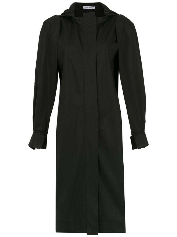 Gloria Coelho Long Sleeved Hooded Dress - Black