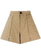 Chloé High-waisted Shorts - Brown