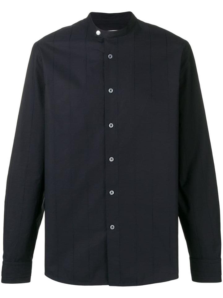 Jil Sander Mandarin Collar Shirt - Blue