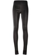 Area Textured Leggings - Black