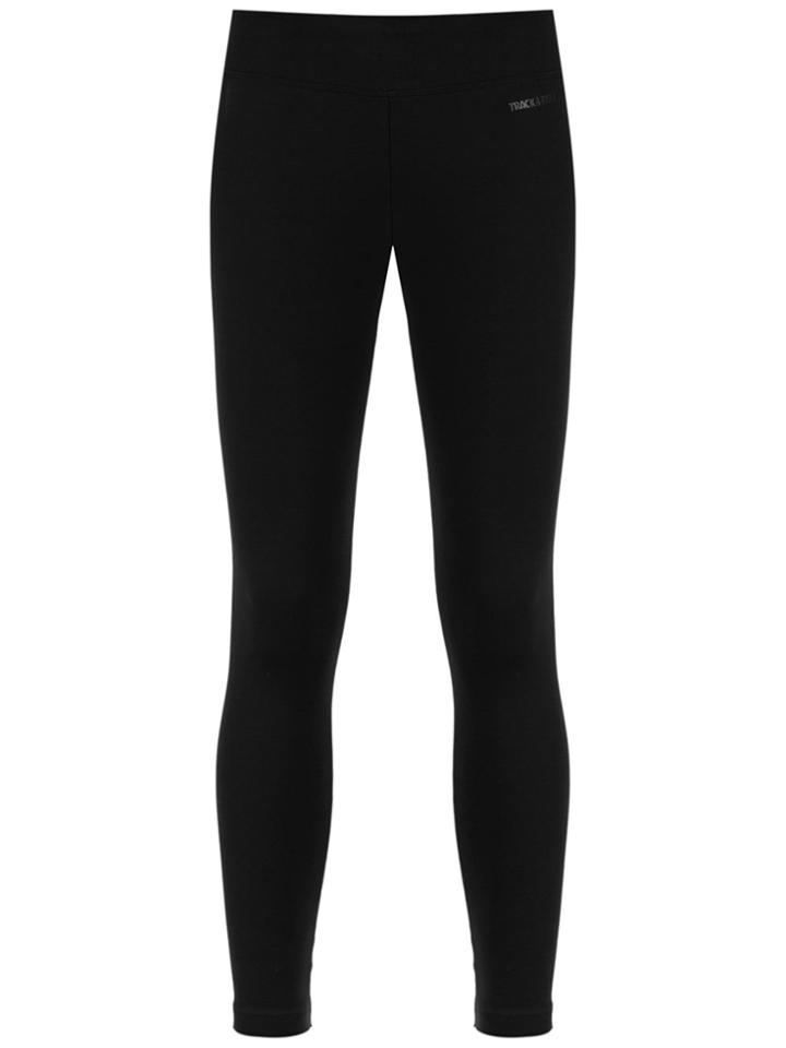 Track & Field Zip Detail Leggings - Black
