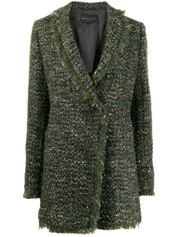 Fabiana Filippi Tweed Blazer - Green