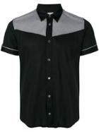 Moschino Short Sleeved Check Shirt - Black