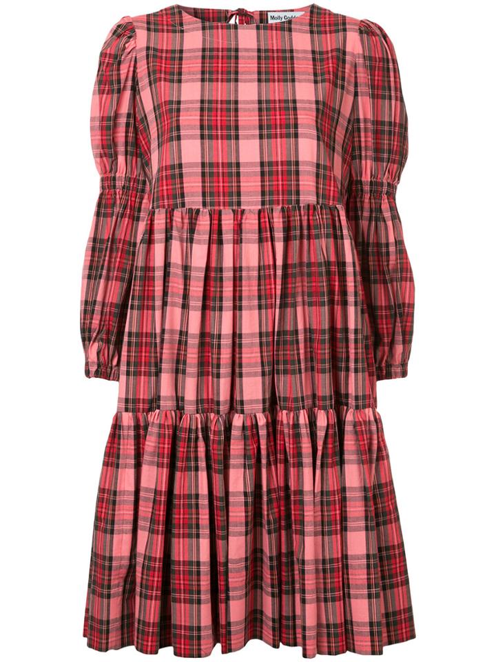 Molly Goddard Checked Flared Dress - Multicolour