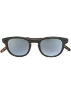 Garrett Leight 'warren' Mirror Lens Sunglasses - Black