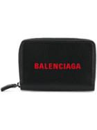 Balenciaga Zip-around Card Holder - Black