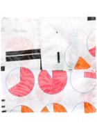 Chalayan 'statistics' Scarf, Adult Unisex, White, Polyester