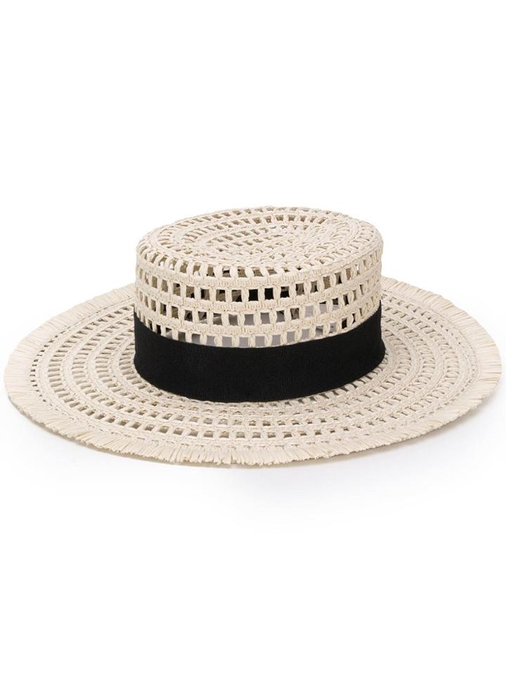's Max Mara Beige Sun Hat - Neutrals