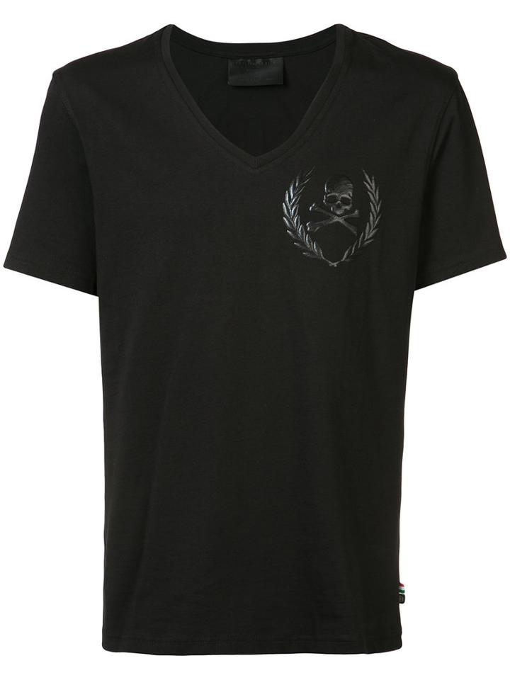 Philipp Plein - Skull Motif T-shirt - Men - Cotton - L, Black, Cotton