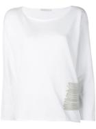 Fabiana Filippi Bead Embellished Sweatshirt - White