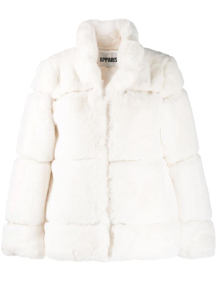 Apparis Faux Fur Padded Jacket - White