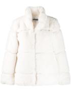 Apparis Faux Fur Padded Jacket - White