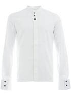 Wales Bonner Textured Mandarin Collar Shirt - White