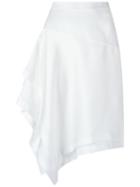 Gloria Coelho - Ruffled Skirt - Women - Polyamide - G, White, Polyamide