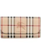 Burberry Haymarket House Check Wallet - Brown