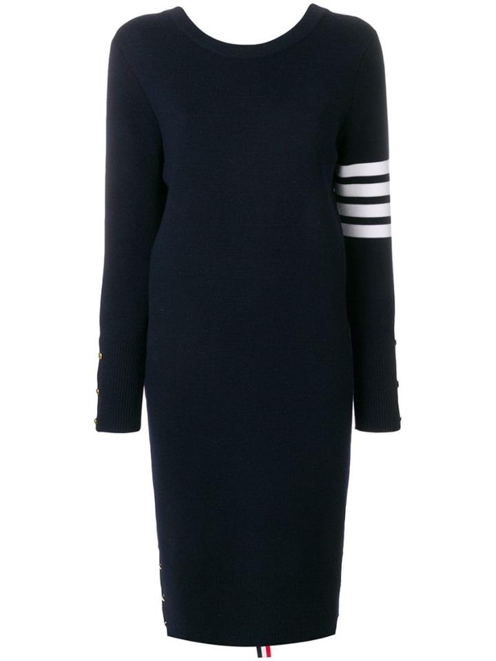 Thom Browne Front-to-back Cardigan Dress - Blue