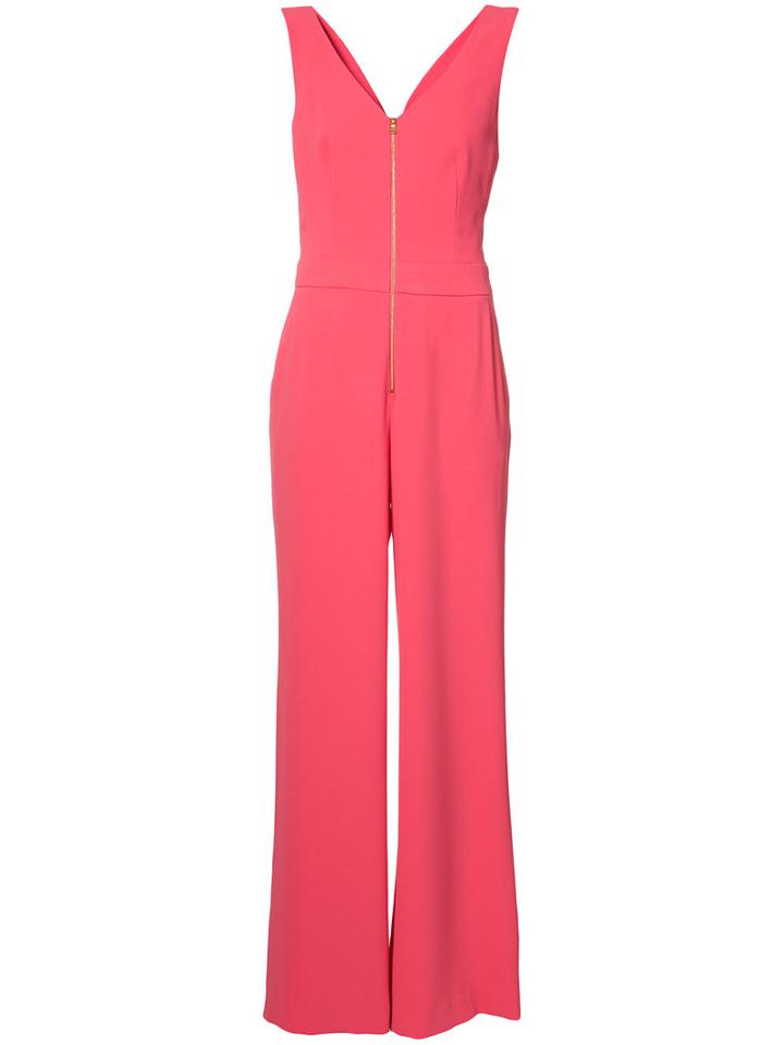 Trina Turk - Twist Back Jumpsuit - Women - Polyester - 0, Pink/purple, Polyester
