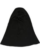Rick Owens Long Draped Hat, Women's, Black, Virgin Wool