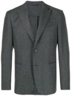 Tonello Fitted Single-breasted Blazer - Grey