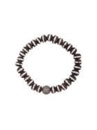 Loree Rodkin Wood Beaded Pave Diamond Bracelet - Metallic