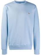 Ps Paul Smith Embroidered Logo Sweatshirt - Blue