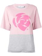 Adidas By Stella Mccartney - Printed T-shirt - Women - Organic Cotton - S, Pink/purple