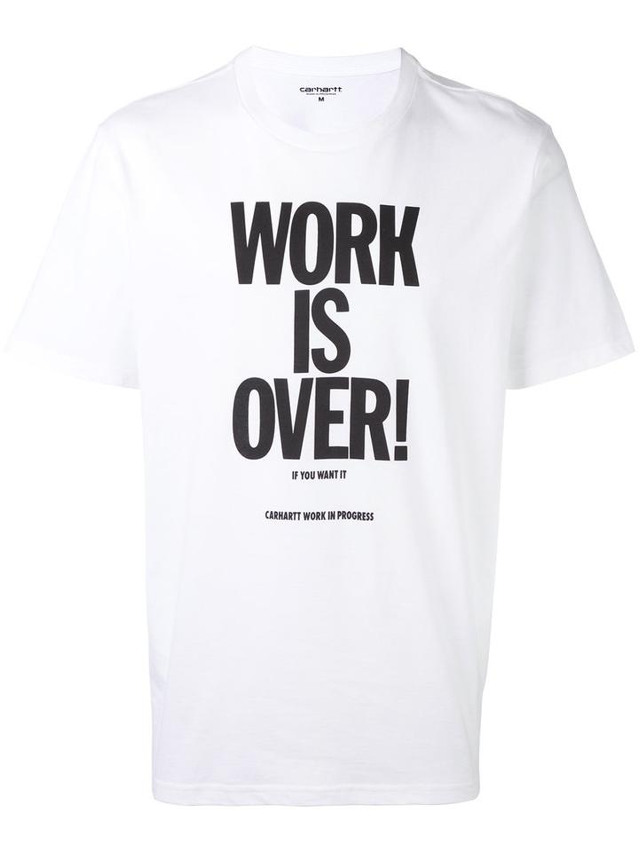 Carhartt - Slogan T-shirt - Men - Cotton - S, White, Cotton