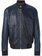 Ps By Paul Smith Zipped Leather Jacket