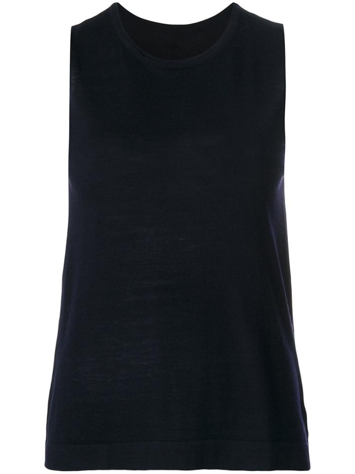 Sottomettimi Crew Neck Tank Top - Blue