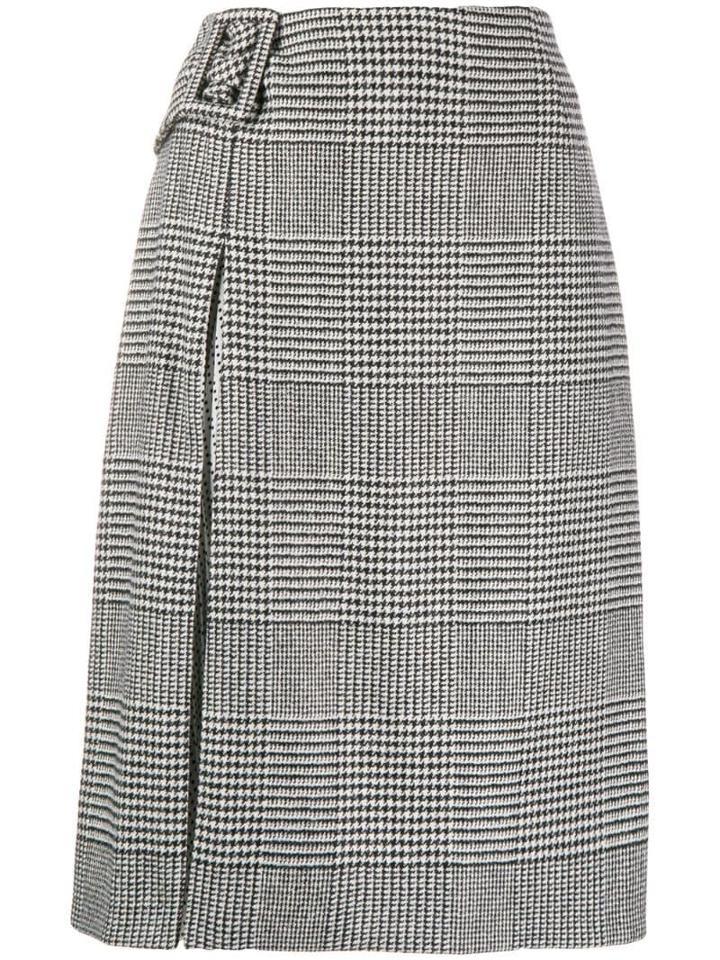 Ermanno Scervino Houndstooth Print Skirt - Black