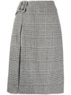 Ermanno Scervino Houndstooth Print Skirt - Black
