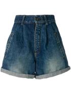 Saint Laurent Denim Shorts - Blue