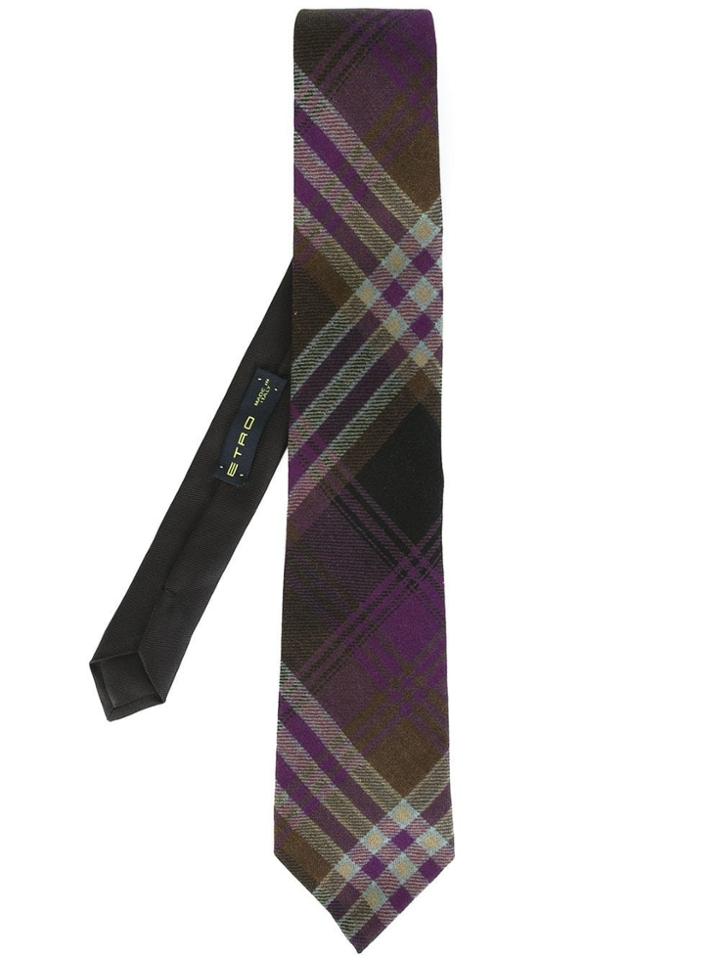 Etro Checked Tie - Multicolour