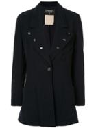 Chanel Pre-owned Button-embellished Blazer - Blue