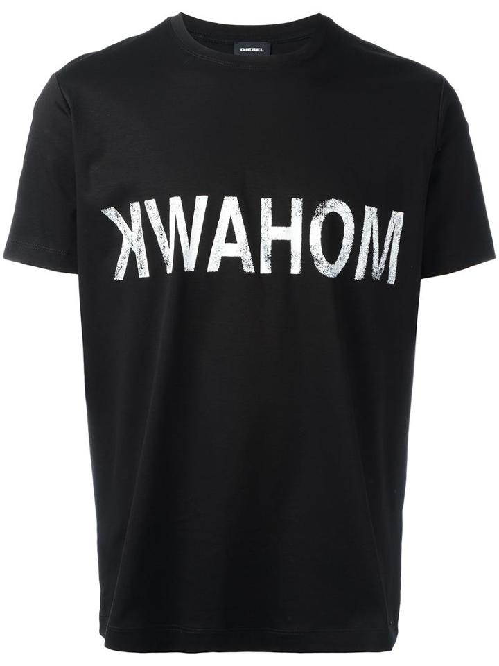 Diesel Kwahom T-shirt, Men's, Size: Medium, Black, Cotton