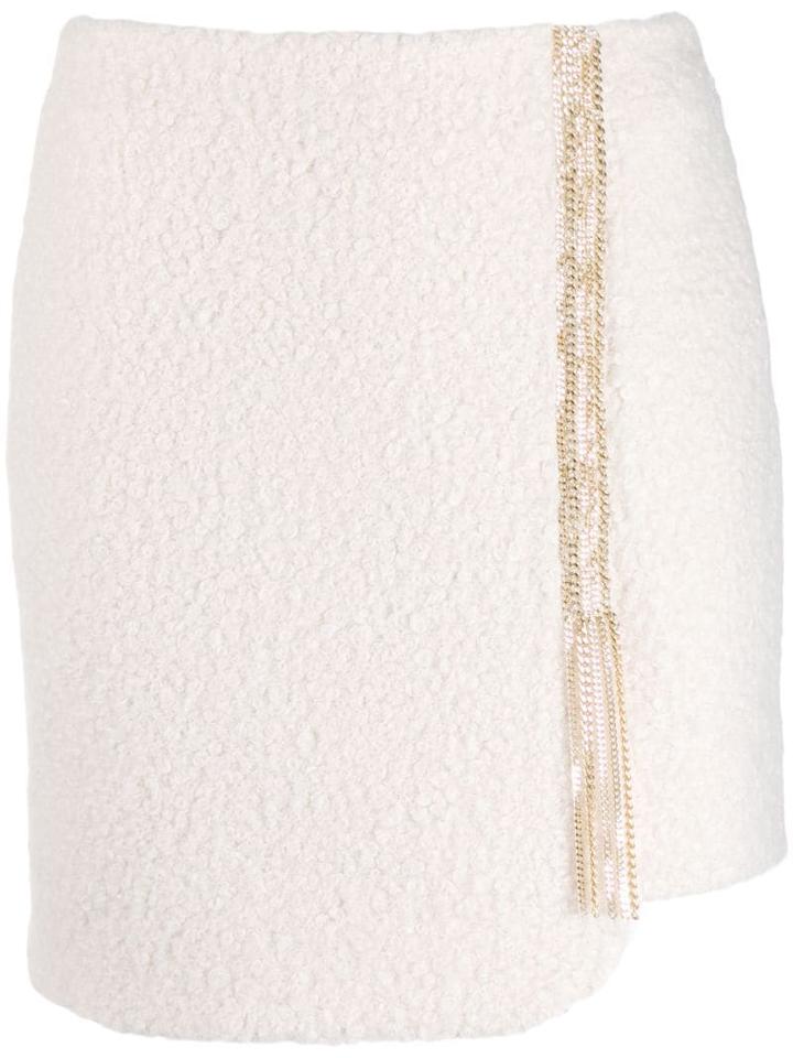 Just Cavalli Asymmetrical Skirt - White