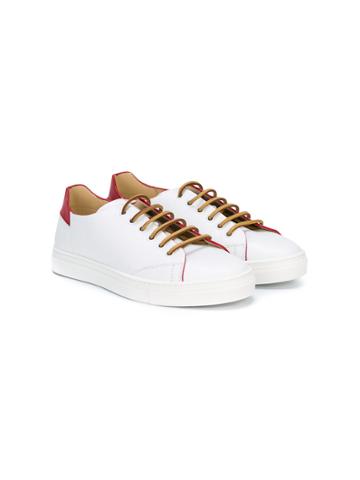 Montelpare Tradition Contrast Trim Sneakers - White