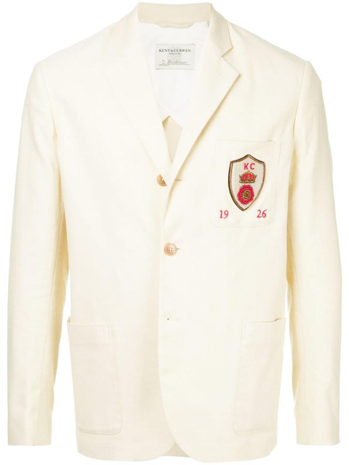 Kent & Curwen Patch Pocket Blazer - Neutrals