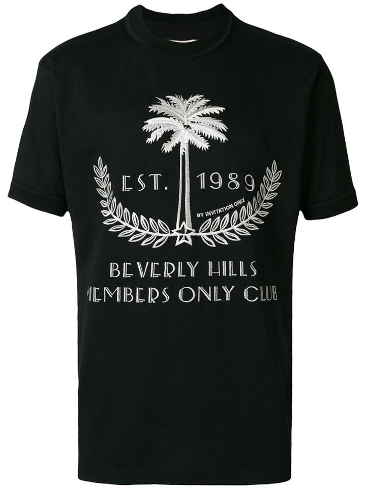 Ih Nom Uh Nit Embroidered Beverly Hills T-shirt - Black