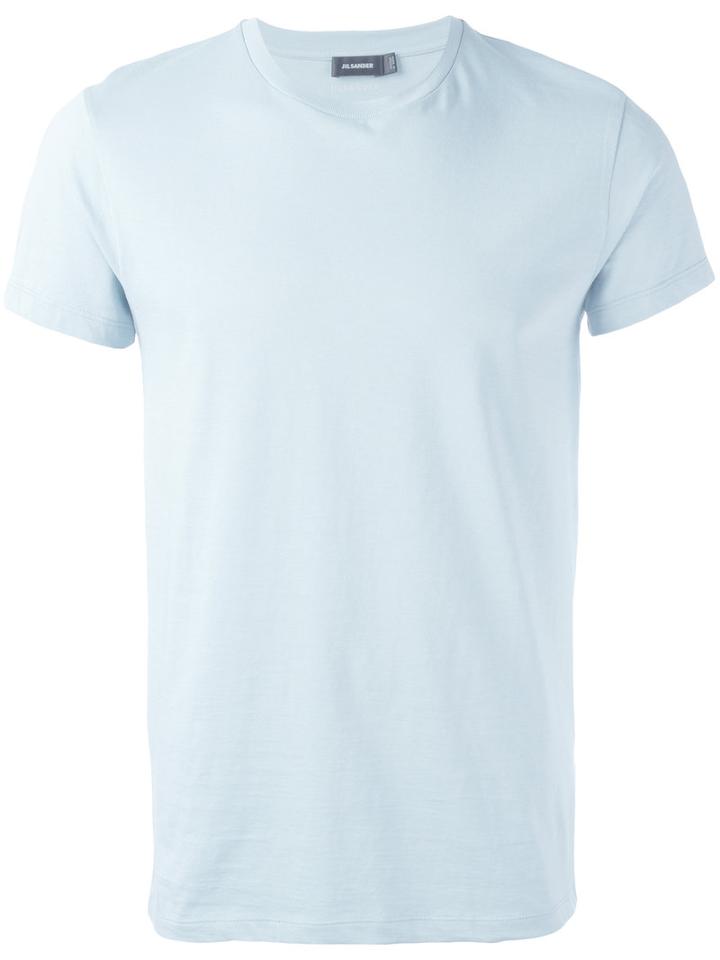 Jil Sander Slim-fit T-shirt, Men's, Size: Large, Blue, Cotton