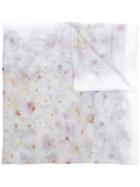 Faliero Sarti - Floral Scarf - Women - Polyamide/cupro/modal/cashmere - One Size, Grey, Polyamide/cupro/modal/cashmere