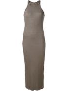 Rick Owens - Racerback Tank Dress - Women - Silk/viscose - 44, Green, Silk/viscose