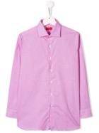 Isaia Kids Gingham Check Shirt - Pink