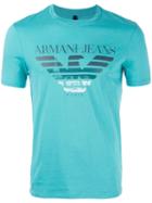 Armani Jeans - Logo Print T-shirt - Men - Cotton - L, Green, Cotton